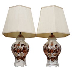 Pareja de lámparas hexagonales firmadas Antonio Zen, Made in Italy