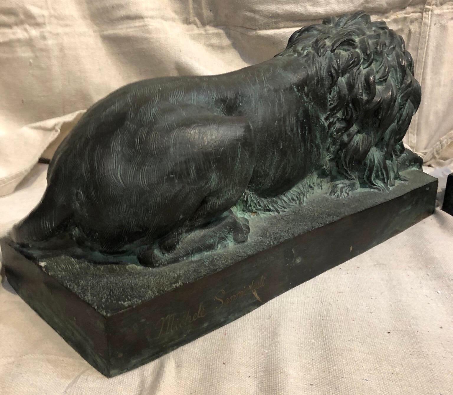 Pair of Bronze Lions  4