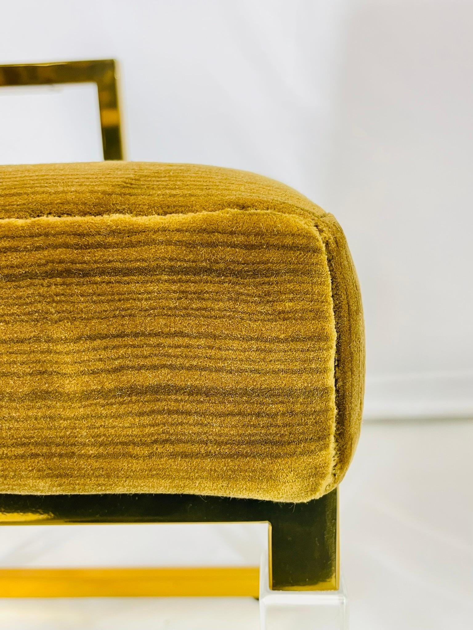 Paire de fauteuils en lucite signés Charles Hollis Jones, Collectional, années 1980 en vente 7