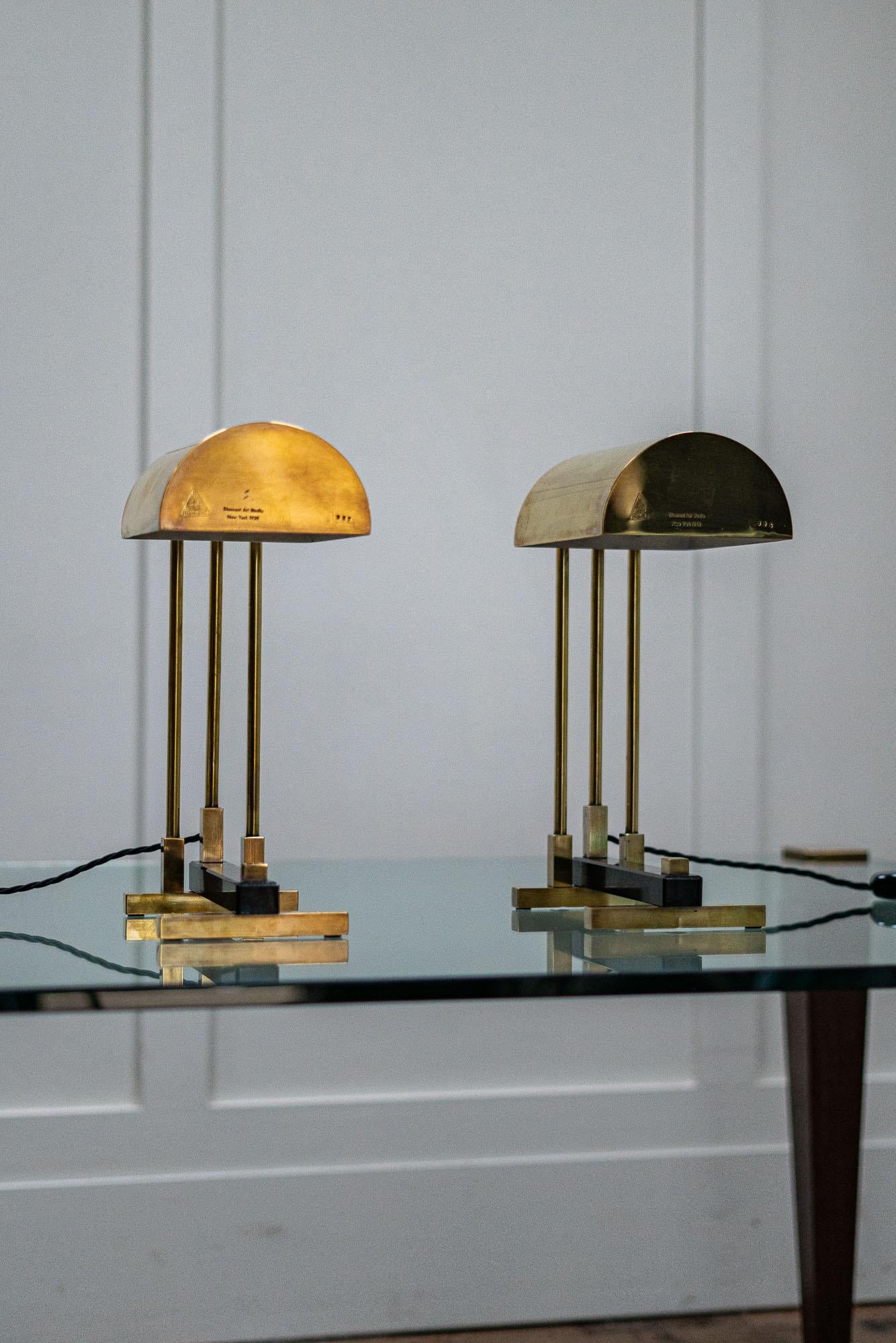 Pair of Signed Elite Diamant Lamps, 1930s 3