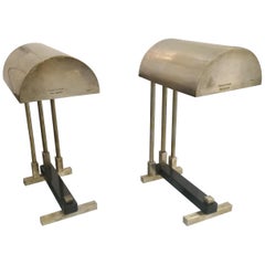 Vintage Pair of Signed Elite Diamant Table Lamps, NY, 1938