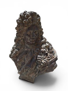Coppia di sculture francesi in bronzo firmate raffiguranti Luigi XIV e il Delfino, primi anni del XX secolo