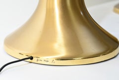 Pair of Signed Gabriella Crespi Fungo Table Lamps