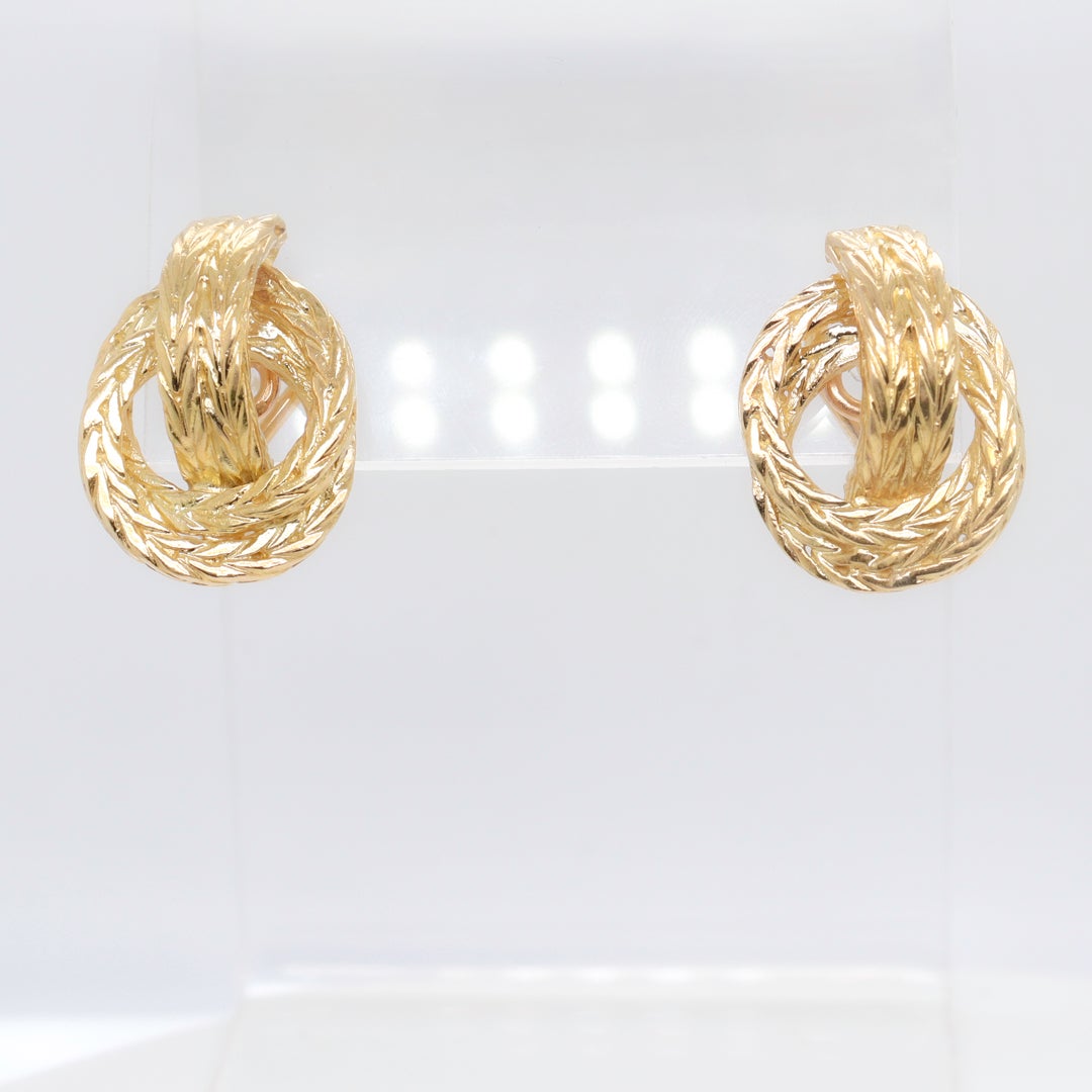 hermes earrings gold