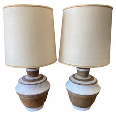 Paar von  Italienische Zaccagnini für Raymor-Lampen, signiert