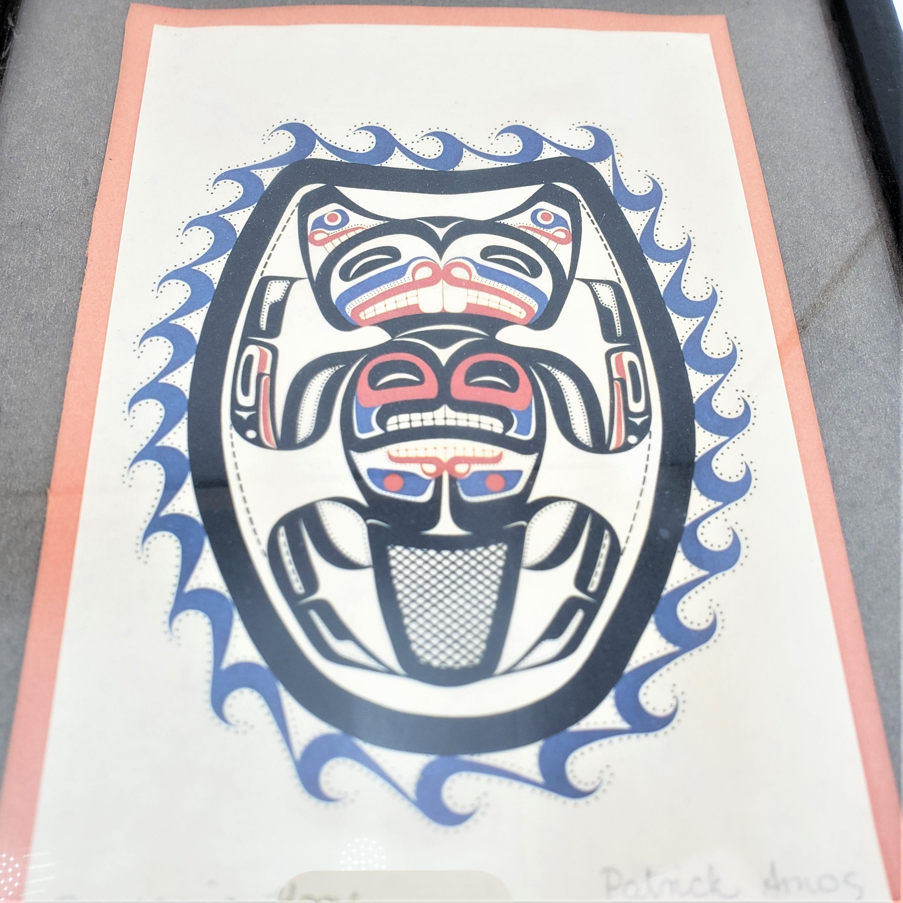 Pair of Signed Patrick Amos West Coast Nootka Haida Framed Prints For Sale 1