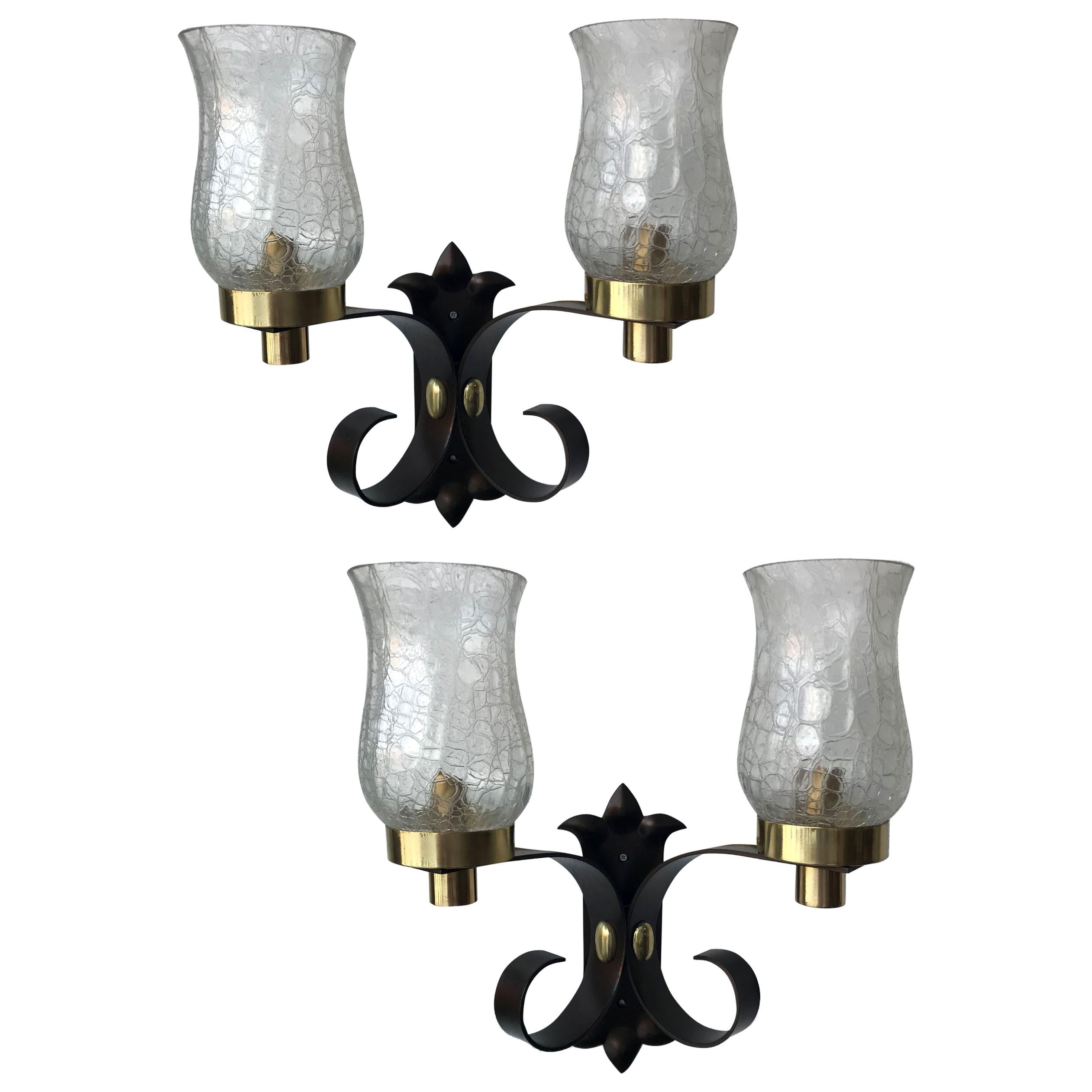 Pair of Signed Perzel Sconces