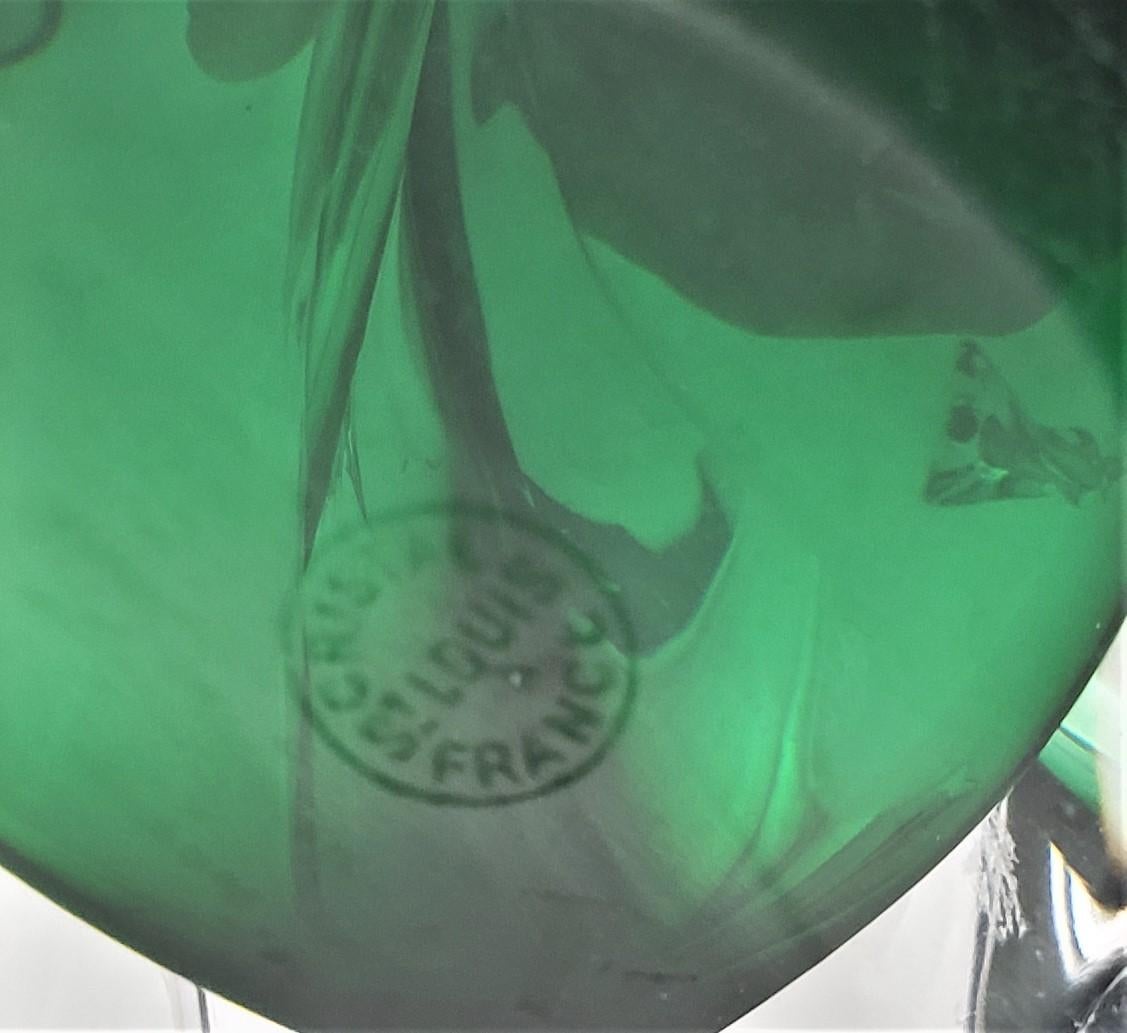 Coppia di candelabri scultorei in cristallo di St. Louis Crystal firmati Greene & Greene in vendita 2