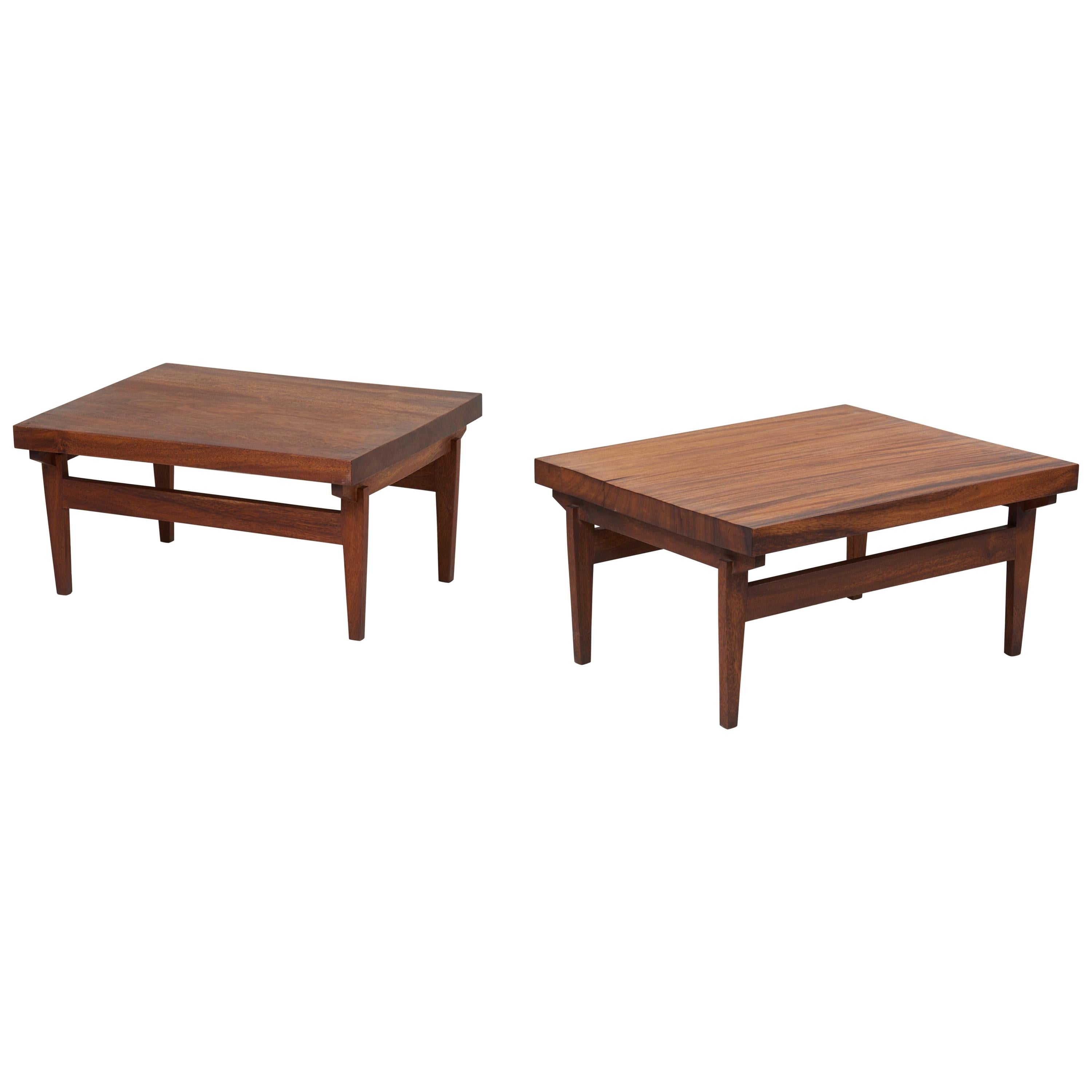 Pair of Signed Studio Craft End Tables, Guatemala, 1960s For Sale