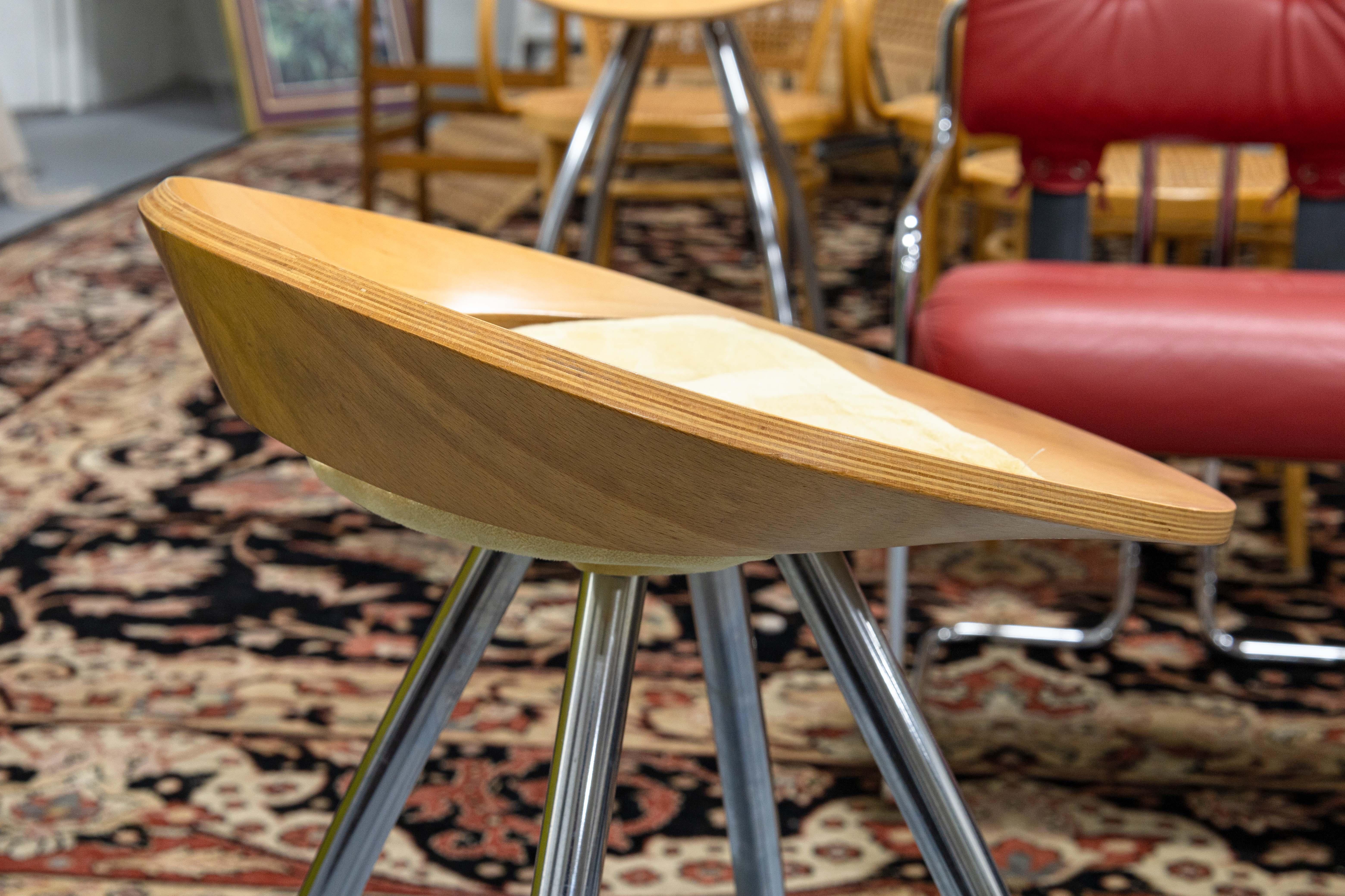 20th Century Pair of Sigurdur Thorsteinsson Design Group Italia for Magis Lyra Barstools For Sale