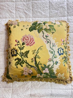 Pair of Silk Chinoiserie Style Cushions