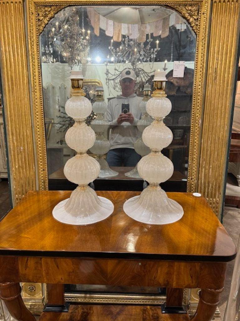 Pareja de Lámparas de Mesa de Murano en Vidrio de Seda Siglo XXI y contemporáneo en venta