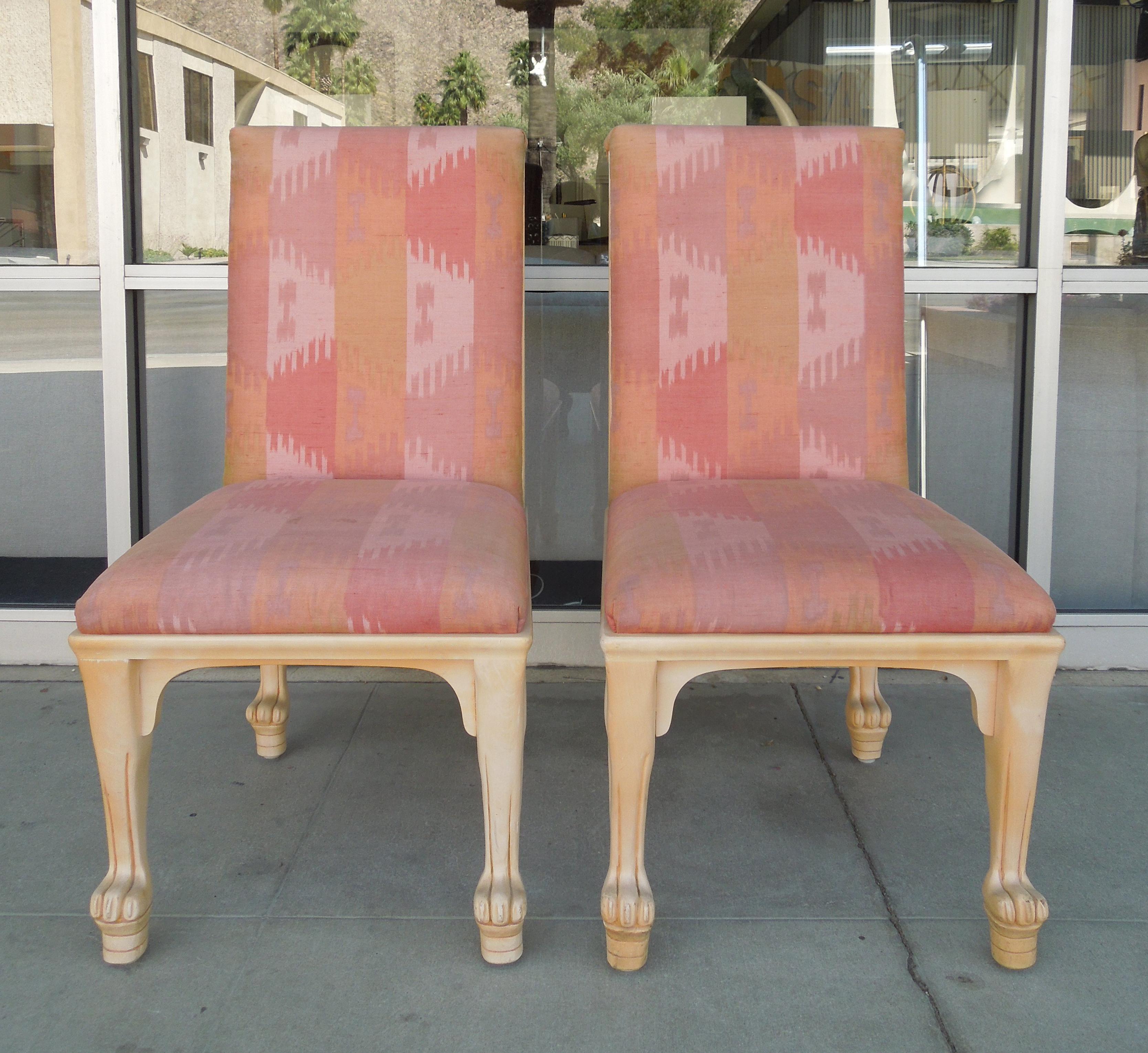 Pair of Silk Ikat Randolph & Hein 