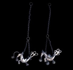 Pair of Silver Amulets of Two Fantastic Animals, Naples, 18th-19th Century