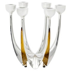 Pareja de Garrard & Co. Candelabro de plata de ley