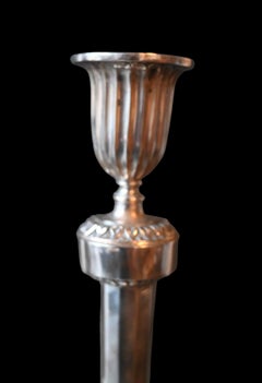 Paire de chandeliers en argent - Anvers, 1792 - Fin du style Louis XVI / Directoire