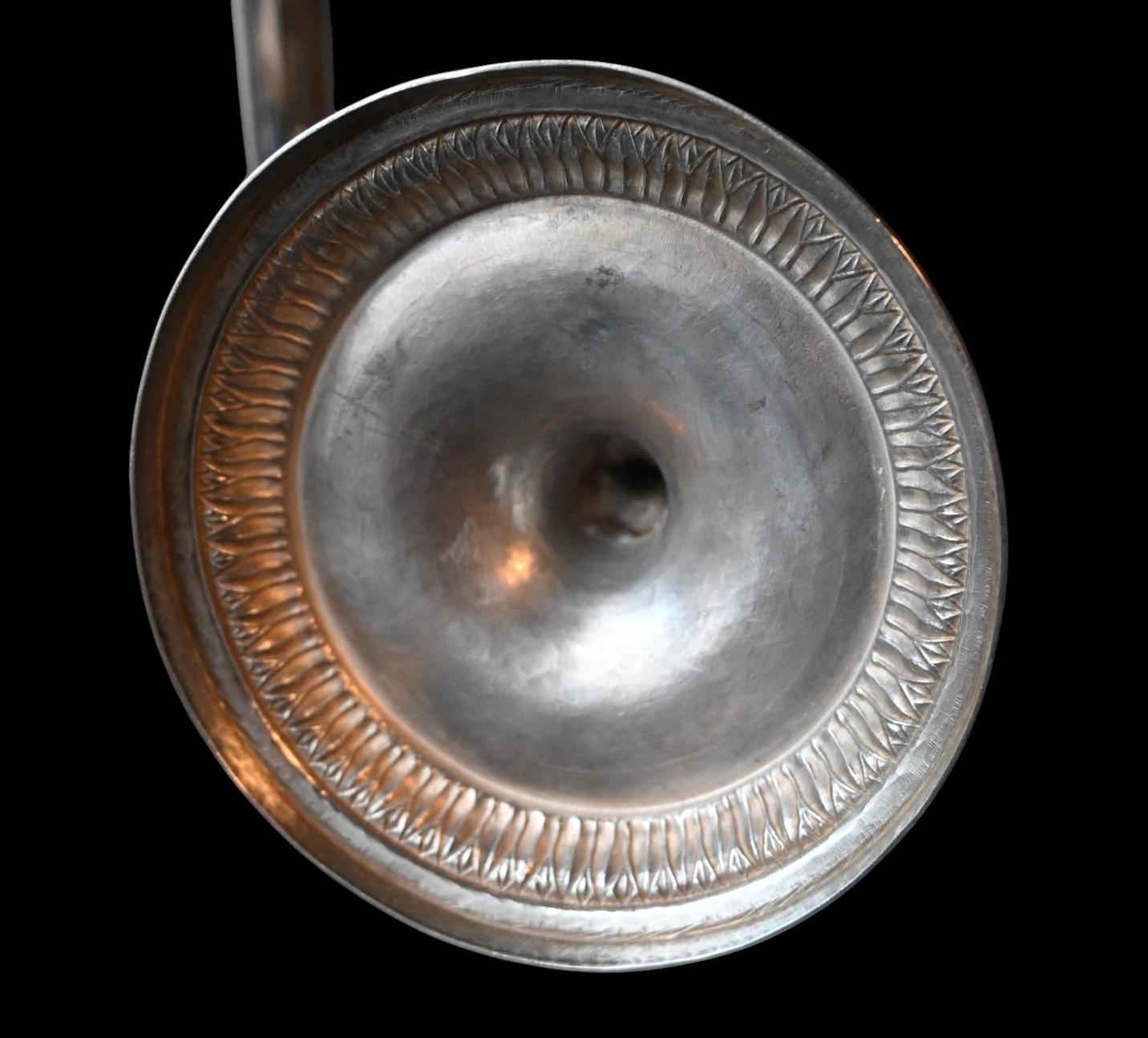 XVIIIe siècle Paire de chandeliers en argent - Anvers, 1792 - Fin du style Louis XVI / Directoire en vente