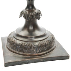 Par de candelabros de plata, Polonia, obra de M. Sztern, 1876