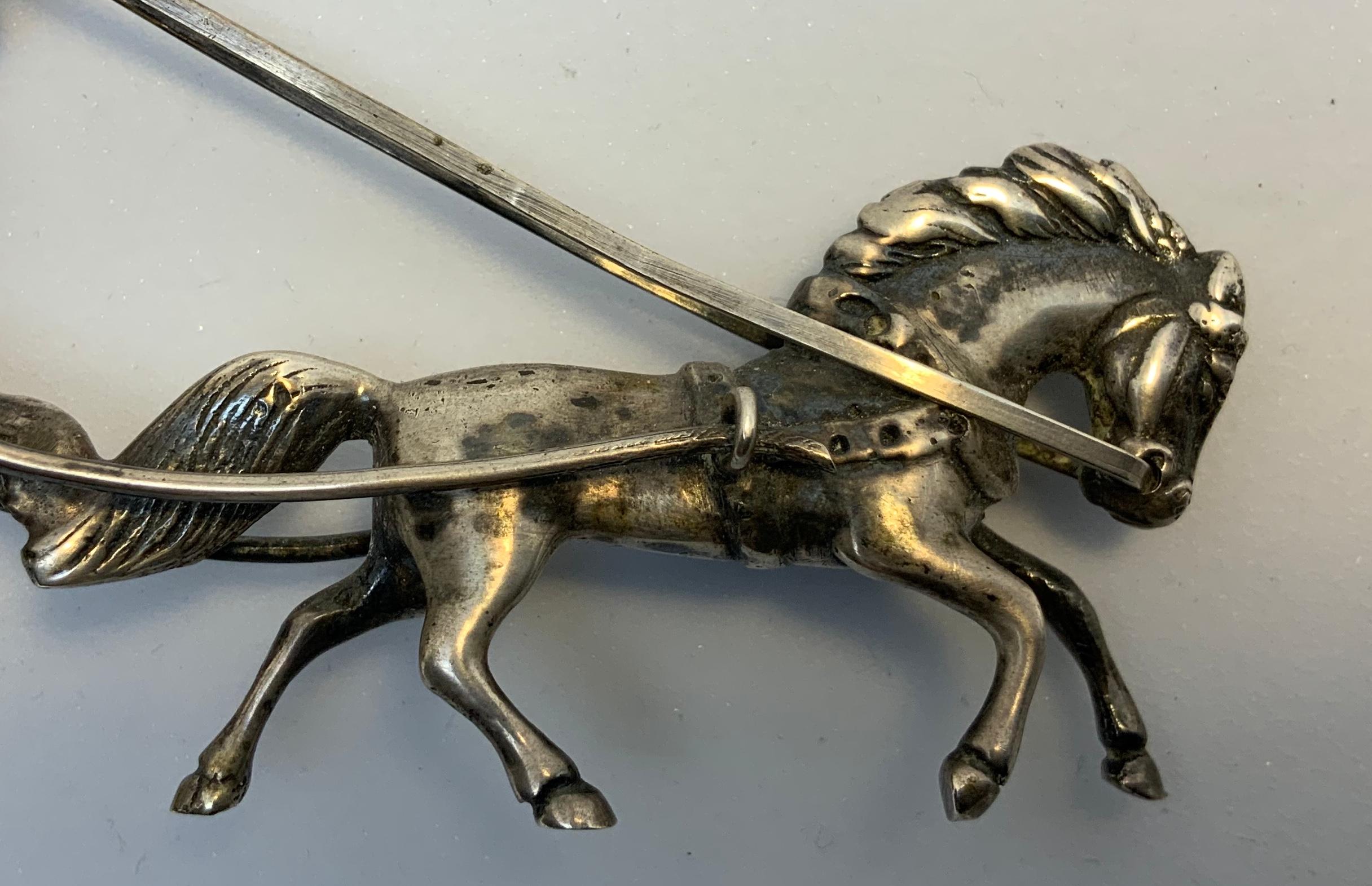 20th Century Pair of Silver Chariots Driven by Winged Cherub Salt Cellars