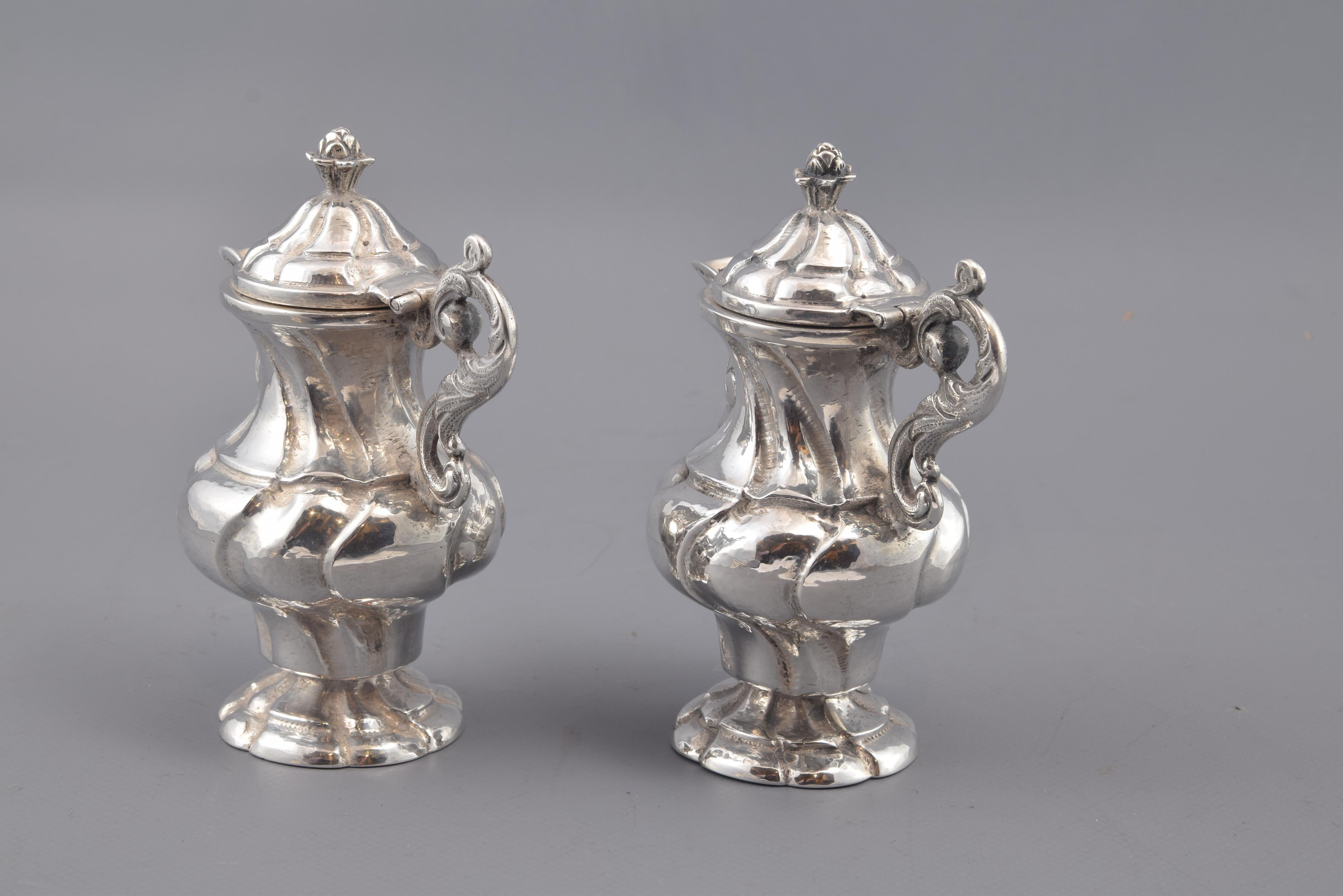 Rococo Pair of Silver Cruets, Late 18th Century