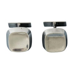 Pair of Silver Cufflinks by Sigurd Persson for Stigbert, Sweden, 1966