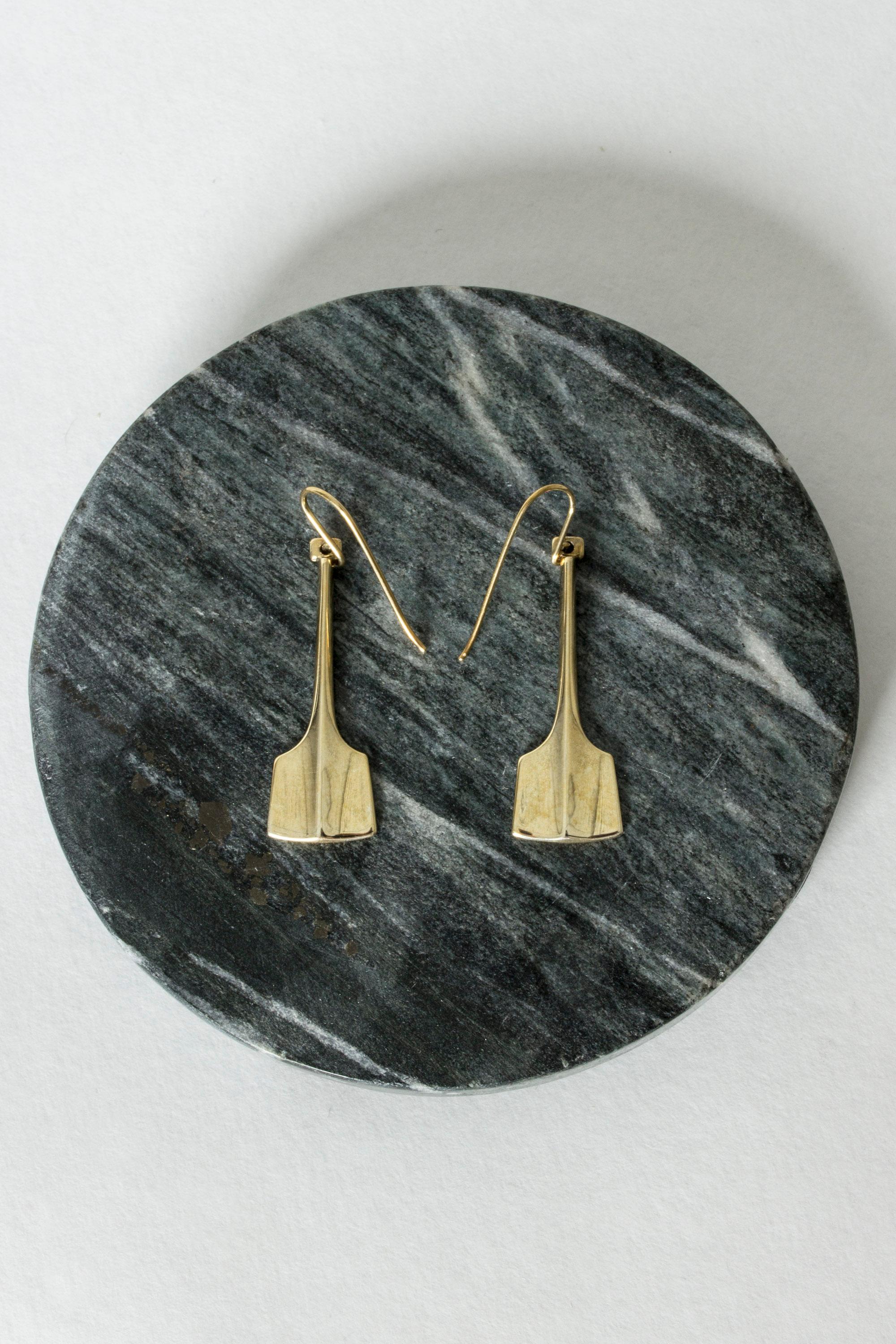 Modernist Pair of Silver Earrings by Bjørn Sigurd Østern for David Andersen, Norway, 1960s