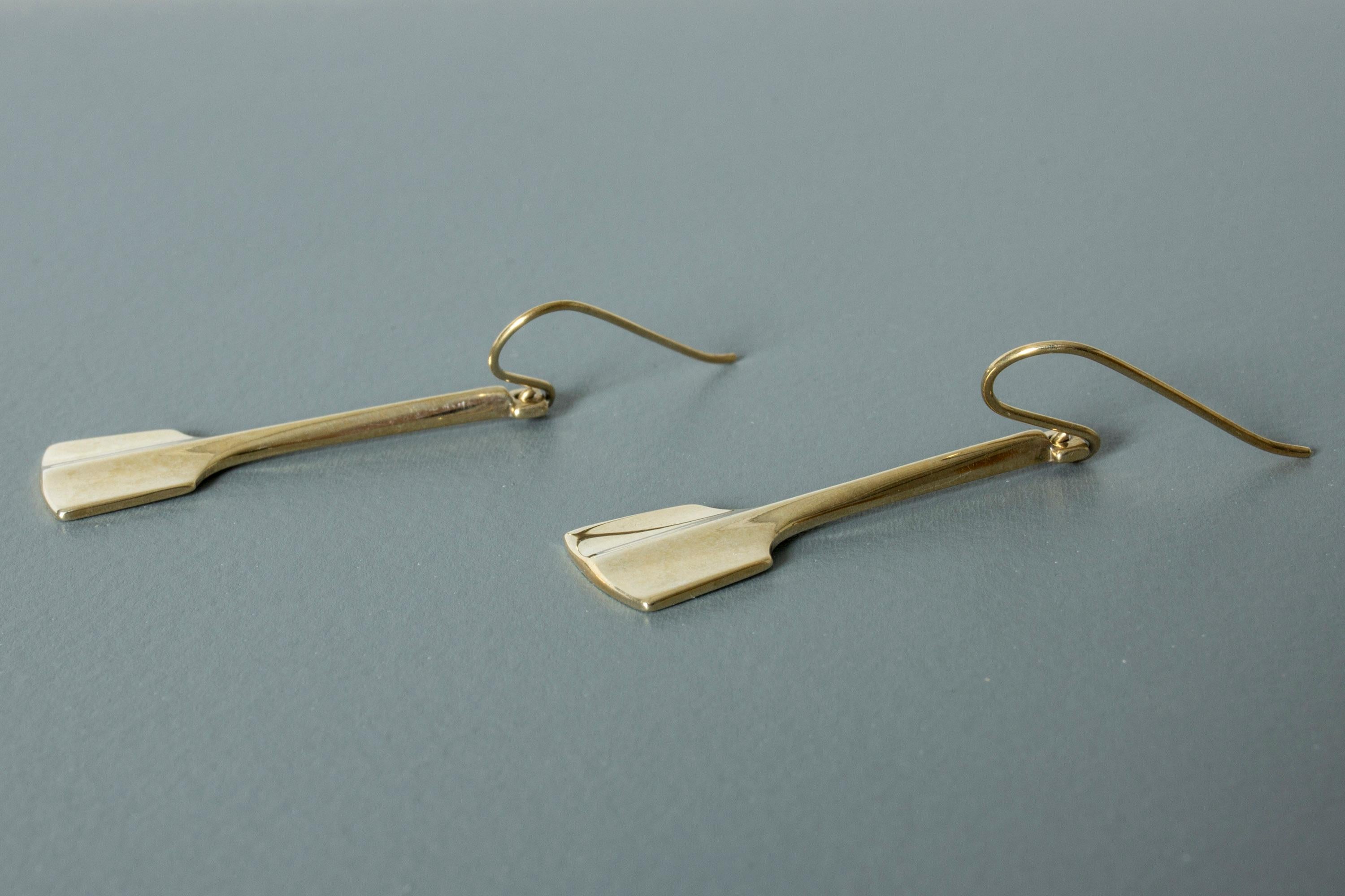 Pair of Silver Earrings by Bjørn Sigurd Østern for David Andersen, Norway, 1960s In Good Condition In Stockholm, SE