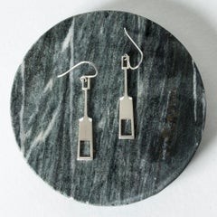 Orecchini scandinavi d'argento vintage di Tone Vigeland, Norvegia, anni '60