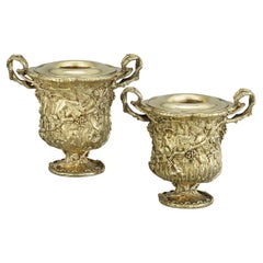 Pair of Silver-Gilt Wine Coolers by Maison Aucoc
