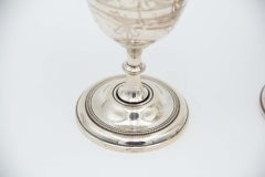 Pair of silver goblets in Arabic style