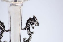 Pair of silver jugs with handles