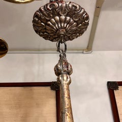 Pair of Silver Leaf Chandeliers, Sold Individually