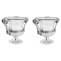 Pair of Silver Magnum-Sized Wine Coolers