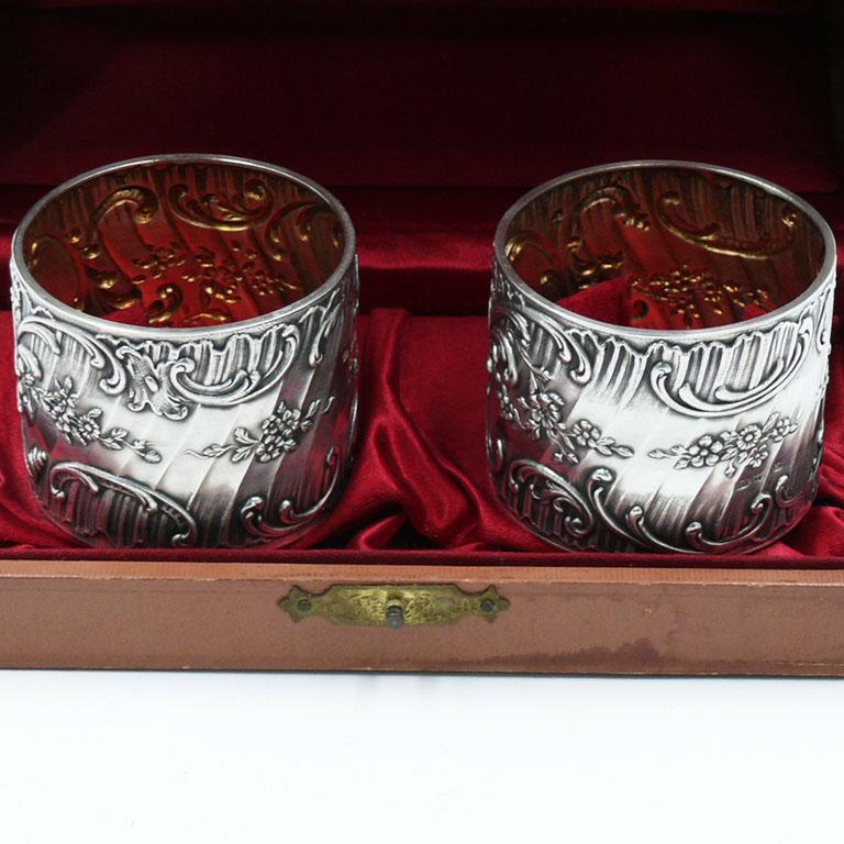 Pareja de servilleteros de plata Australiano en venta
