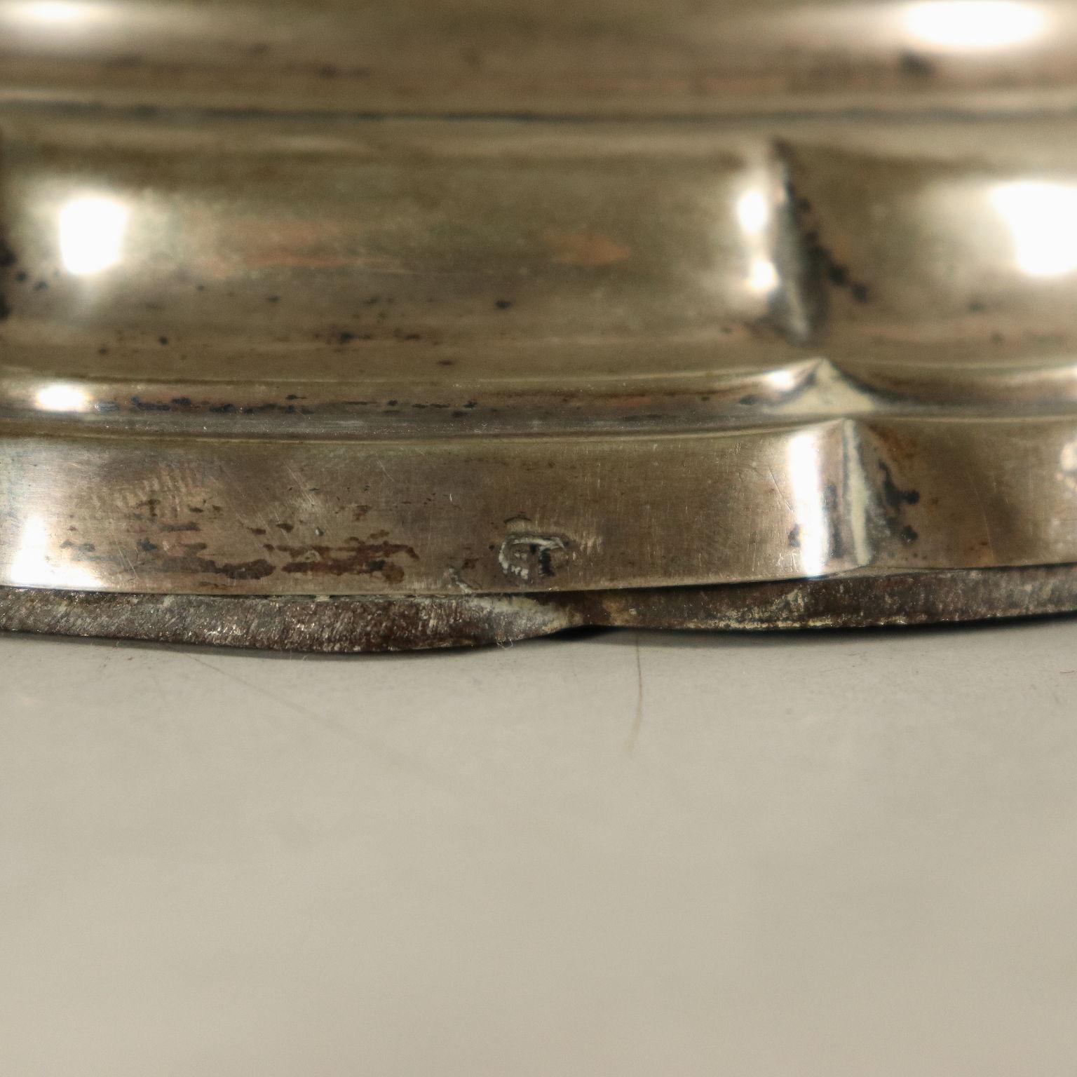 Pair of Silver Oil Lamps, Italy, 18th Century 6
