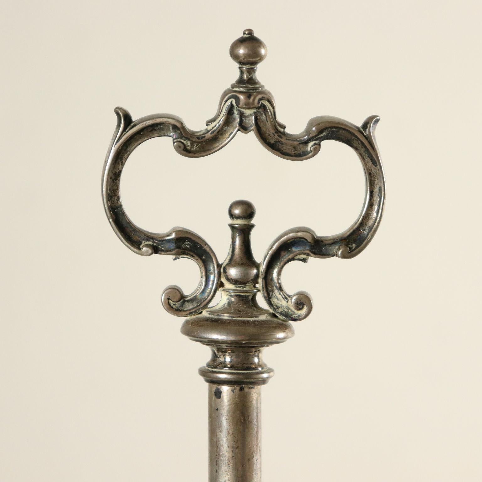 Pair of Silver Oil Lamps, Italy, 18th Century In Good Condition In Milano, IT