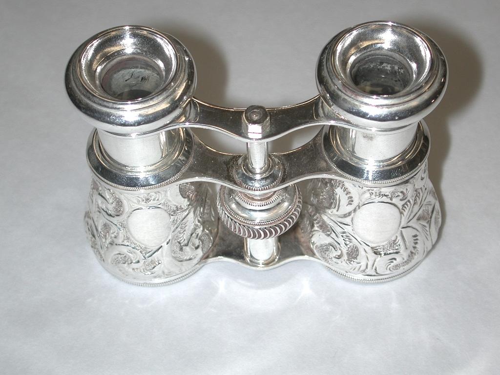 Pair of Silver Opera Glasses with Silver Plated Fittings, Dated 1893 In Good Condition In London, GB