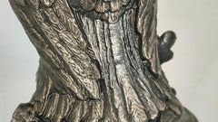 Pair of silver Owl Lamps by Loevsky & Loevsky, 1960s