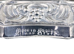 Pair of silver plate candlesticks