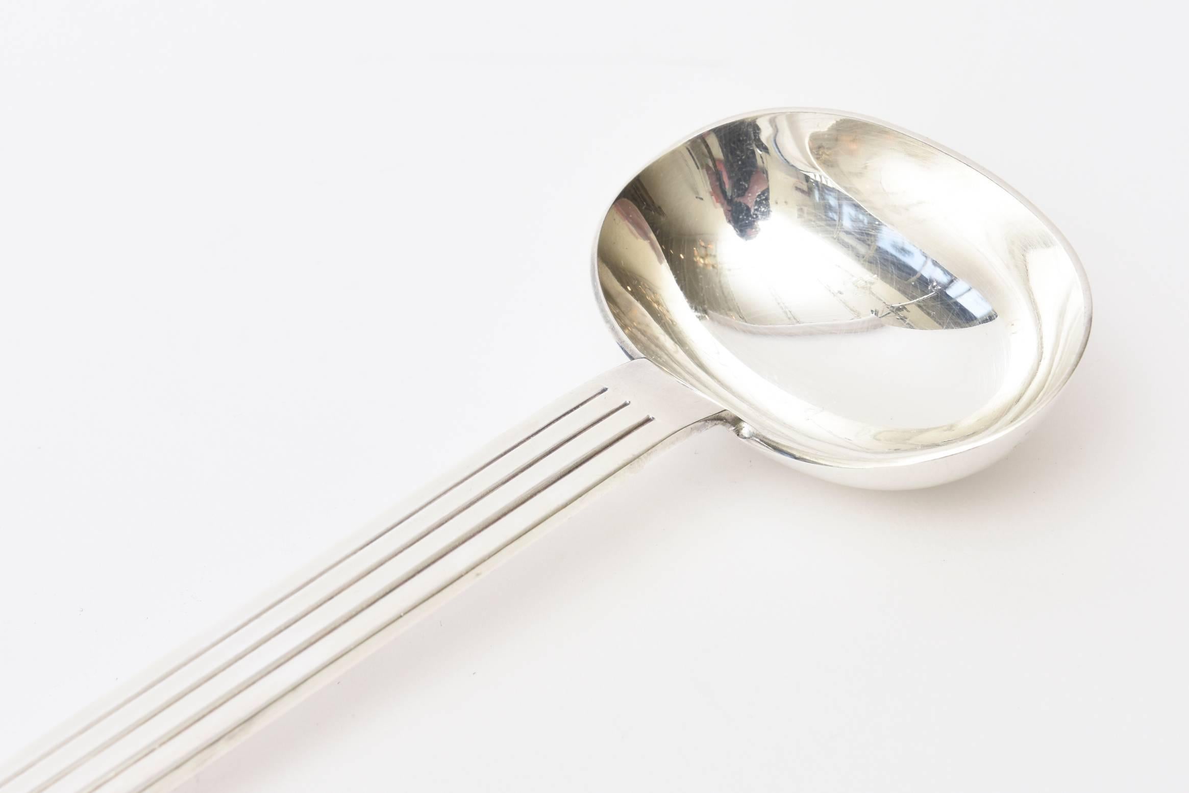 Silver Plate Silver-Plate Modern Fork and Spoon Richard Meier for Swid Powell Serving Pieces