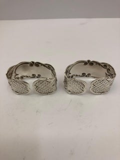 Pair of Silver Plate Napkin Rings