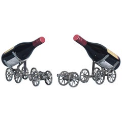 Pair of Silver Plated Bottle Stands