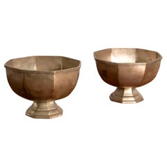 Antique Pair of Silver Plated Bowls by Walker & Hall, Sheffield, England