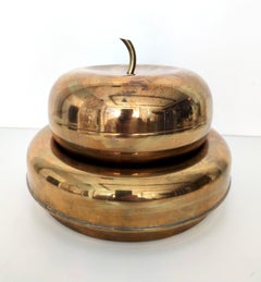 Pair of Silver Plated Brass Ashtray / Vide-Poche and Storage Box by Casa Padrino