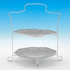 Pair of Silver Plated Cake Stands, Made circa 1920, Mappin & Webb