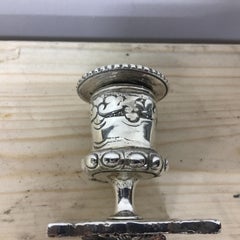 Pair of Silver Plated Cast Victorian Dolphin Candlesticks England, circa 1870