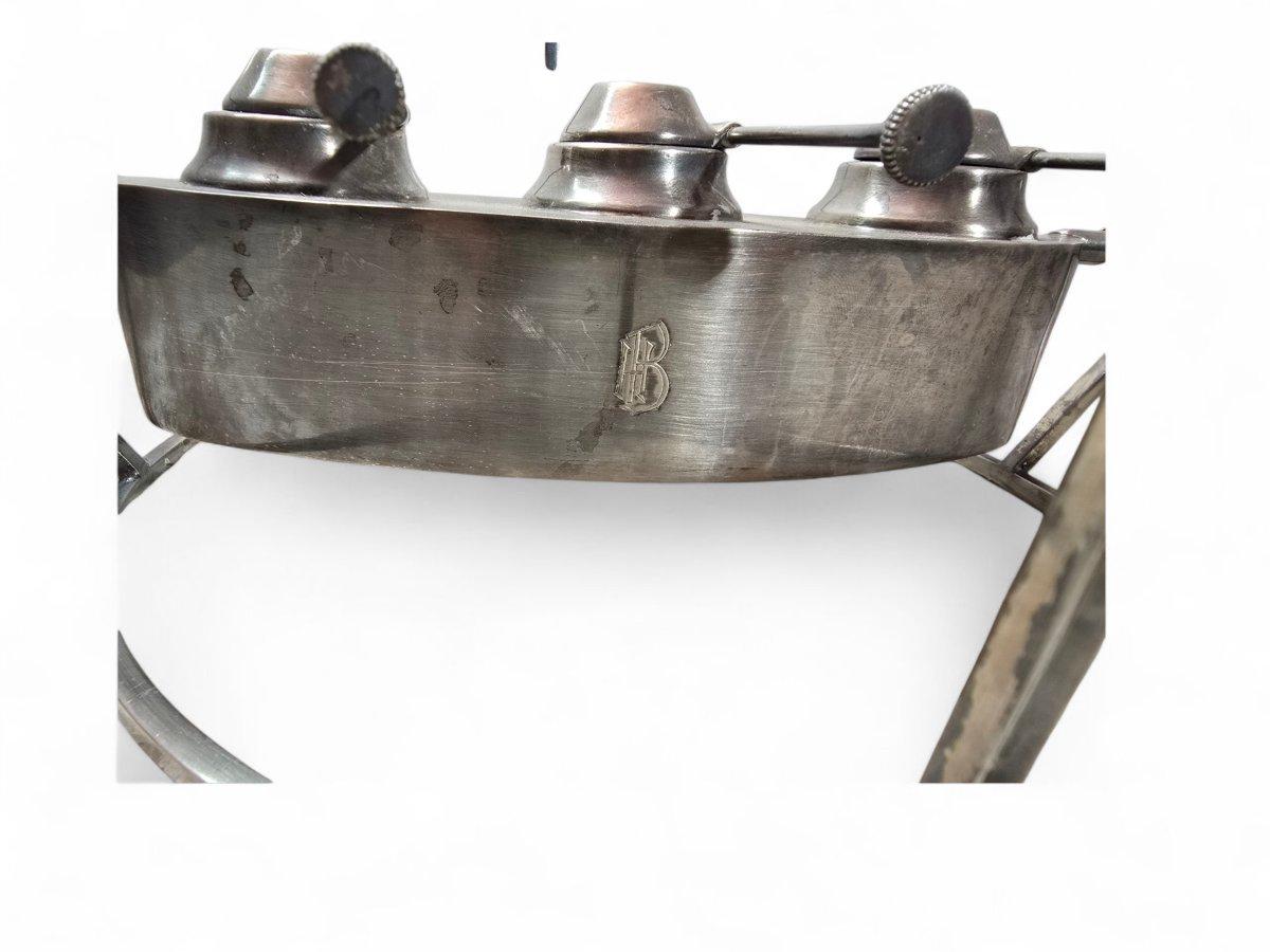 Français Pair of Silver-Plated Dish Warmers – Late 19th Century en vente