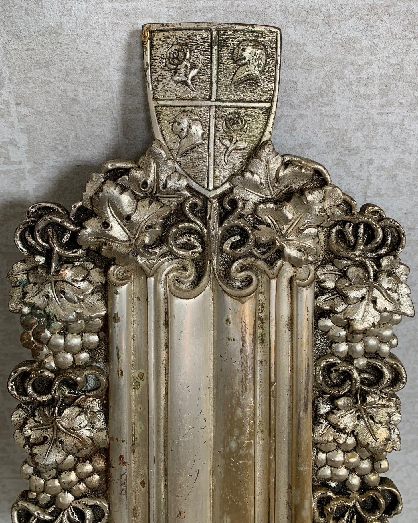 Pair of Silver Plated E. F. Caldwell Sconces In Good Condition For Sale In Baltimore, MD