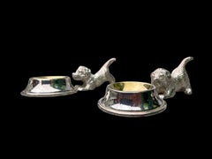 Pair of Silver Plated Egg and Cup Holders, 20th Century