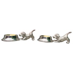 Pair of Silver Plated Egg and Cup Holders, 20th Century